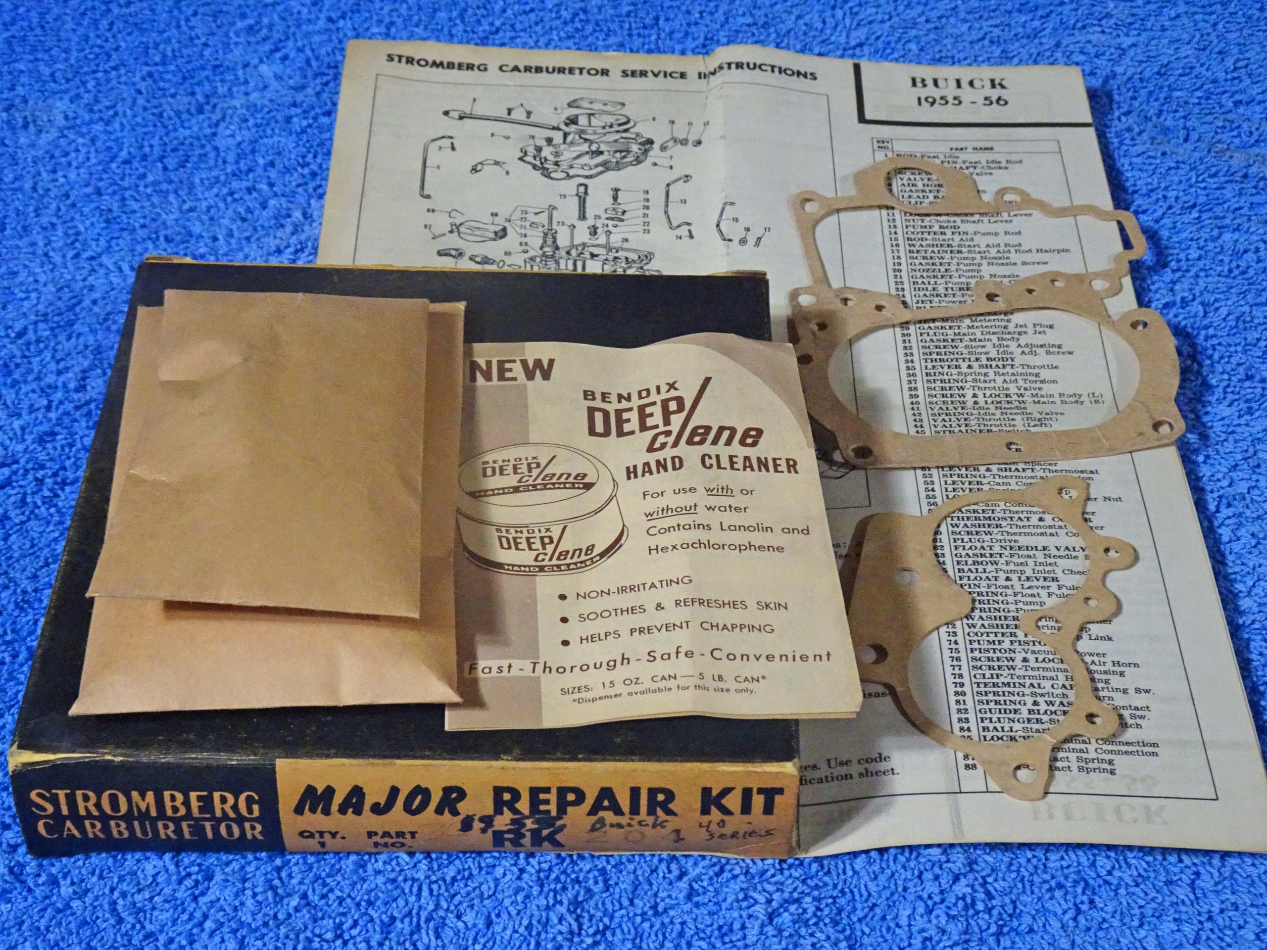 1955 1956 Buick Special 40 Series Bendix Stromberg 2 BBL Carburetor Repair Kit NOS