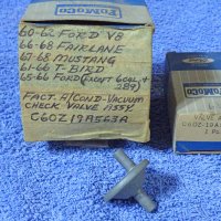 1960 1961 1962 1963 1964 1965 1966 1967 1968 1969 1970 1971 Ford Mustang Fairlane Torino Factory AC Vacuum Check Valve Assembly NOS
